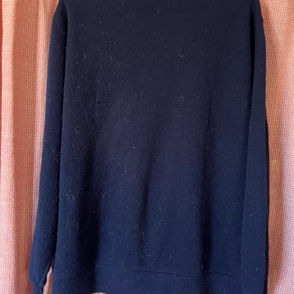 Vintage Izod Navy Blue Men's Cardigan Sweater - Picture 2 of 4